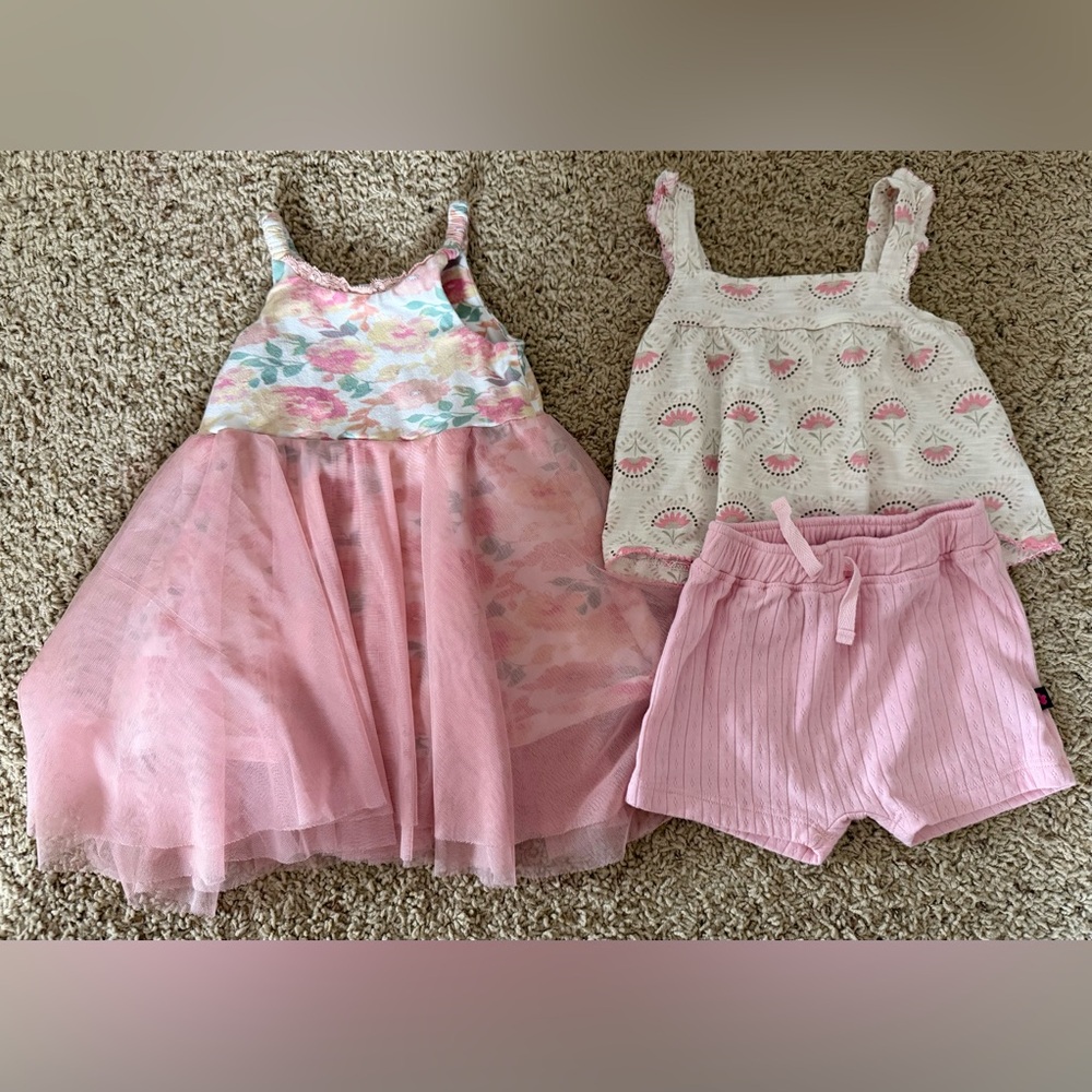 Limited Too Pink and White Kids Matching Set